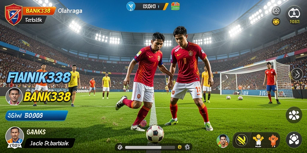 Tampilan gameplay seru dari BANK338 yang menampilkan tindakan olahraga yang mendebarkan.