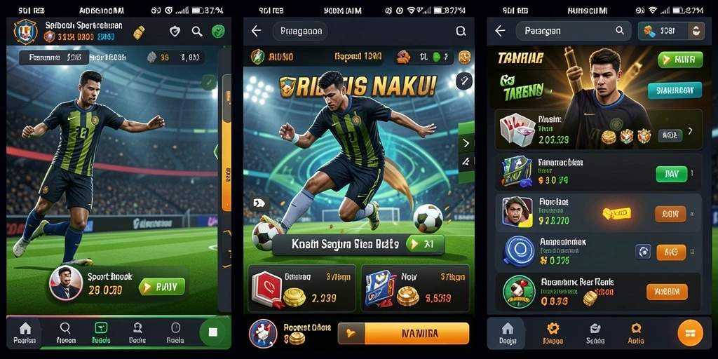 Tampilan antarmuka FO8 yang menarik dan intuitif dalam taruhan olahraga.