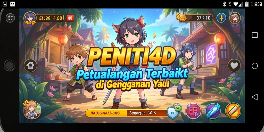Tampilan gameplay seru dalam dunia Anime yang menakjubkan.