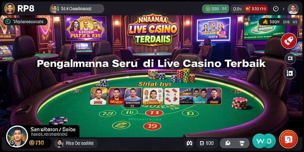 Gameplay RP8 yang menarik dan interaktif di Live Casino.