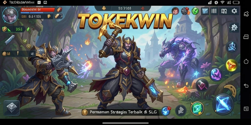 Tampilan menarik dari gameplay strategis TOKEKWIN