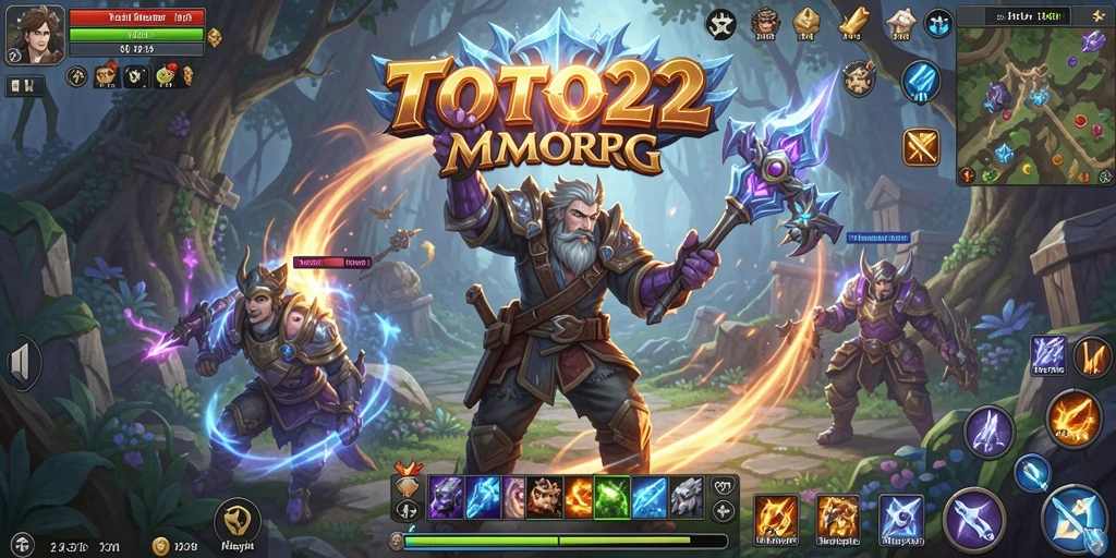 Tampilan menakjubkan dari gameplay TOTO22 menunjukkan pertarungan seru antara karakter di dunia MMORPG.