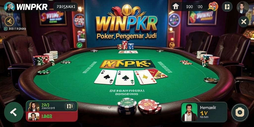 Screenshot gameplay WINPKR yang menarik dengan pemain bersaing.